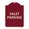 Signmission Designer Series Sign-Valet Parking, Burgundy Heavy-Gauge Aluminum Sign, 24" x 18", BU-1824-22748 A-DES-BU-1824-22748 - alternate 1